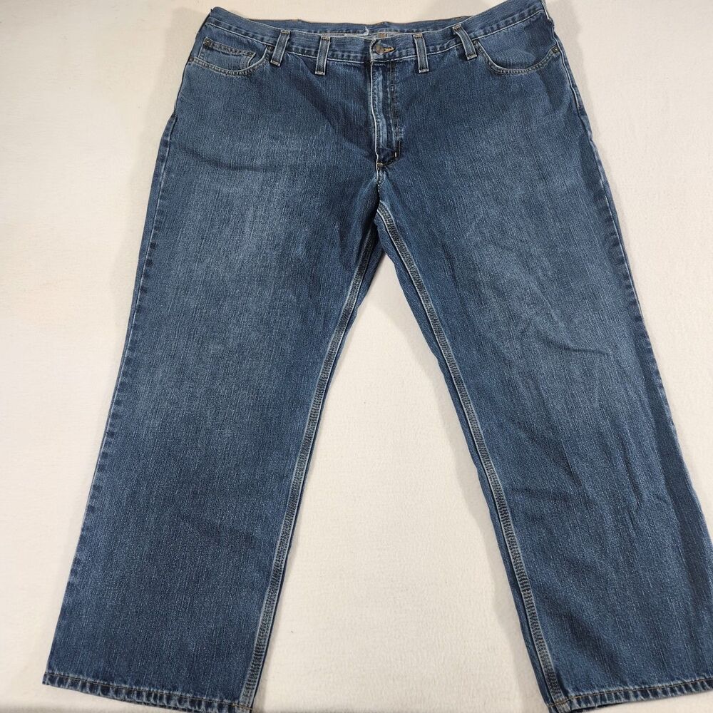 Carhartt Holter Jeans Mens 46x30 Relaxed Fit Straight Leg Big Rugged Workwear